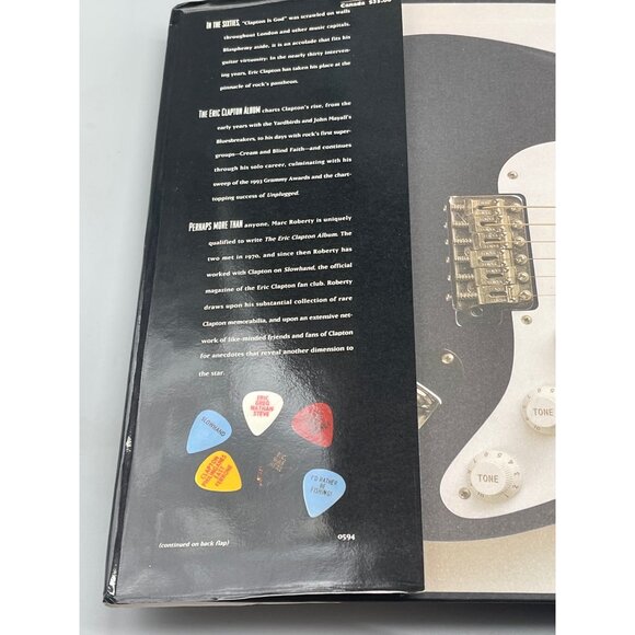 Eric Clapton album book Marc Roberty hardcover copyright 1994 English READ - Picture 3 of 8